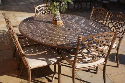 Casino 6 Seater Oval Table and Chairs Set