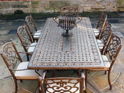 Casino 8 Seater Large Rectangle Table and Chairs 'set' 