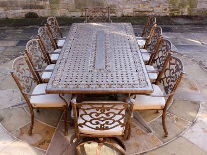 Casino 10 Chair Rectangular Set 