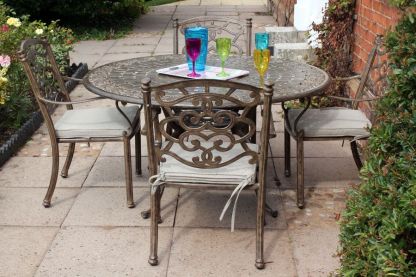 Casino 4 Seater Round Table and Chairs Set