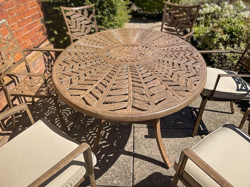 Leaf 6 Seater Oval Table and Chairs Set