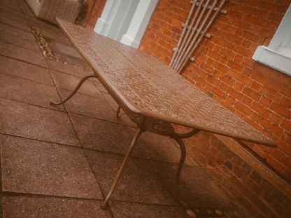 Casino 6 Seater Rectangle Table & Swivel Chairs 'set' 