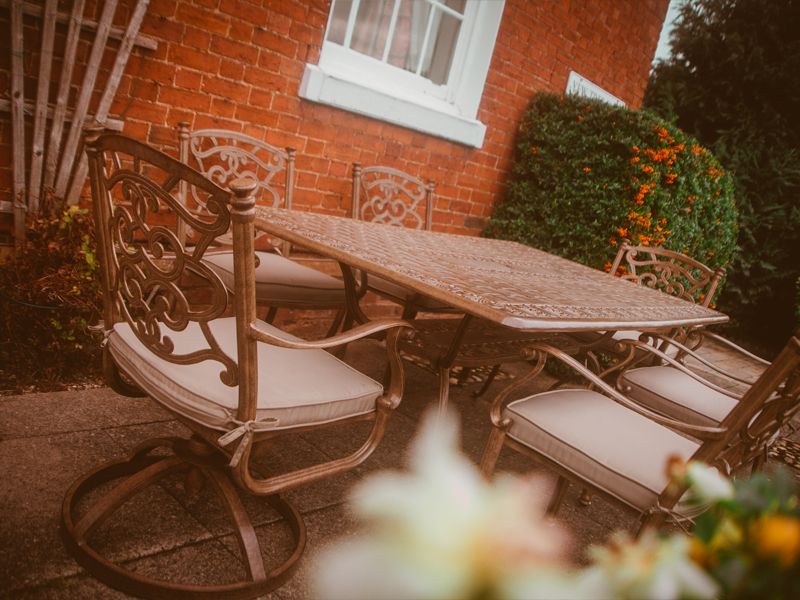 Casino 6 Seater Rectangle Table & Swivel Chairs 'set' -Garden Furniture Centre-HighRange,Tables,Dining Set,Metal,Outdoor Furniture,Metal Furniture,Casino & Leaf Range,Outdoor Dining-{collection_title}