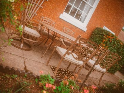 Casino 6 Seater Rectangle Table & Swivel Chairs 'set' 