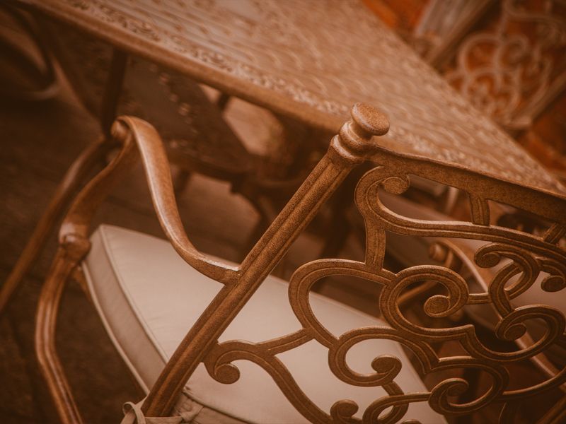 Casino 6 Seater Rectangle Table & Swivel Chairs 'set' -Garden Furniture Centre-HighRange,Tables,Dining Set,Metal,Outdoor Furniture,Metal Furniture,Casino & Leaf Range,Outdoor Dining-{collection_title}