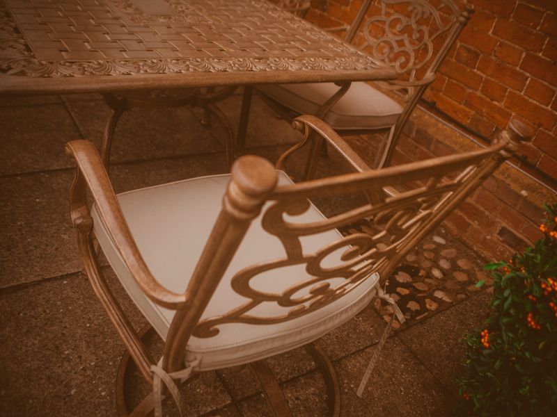 Casino 6 Seater Rectangle Table & Swivel Chairs 'set' -Garden Furniture Centre-HighRange,Tables,Dining Set,Metal,Outdoor Furniture,Metal Furniture,Casino & Leaf Range,Outdoor Dining-{collection_title}