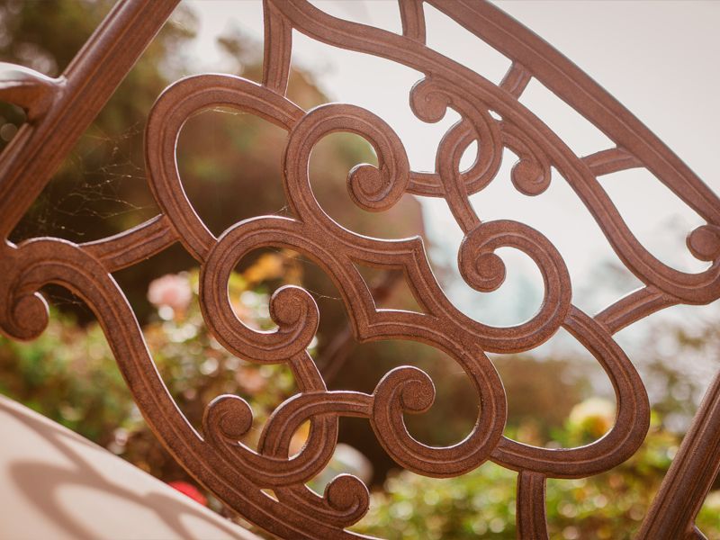 Casino 6 Seater Rectangle Table & Swivel Chairs 'set' -Garden Furniture Centre-HighRange,Tables,Dining Set,Metal,Outdoor Furniture,Metal Furniture,Casino & Leaf Range,Outdoor Dining-{collection_title}