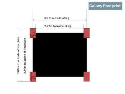 Galaxy Gazebo | 3 X 3M | BLACK FRIDAY MONTH