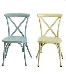 Retro Cross Back Dining Chair