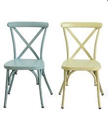 Retro Cross Back Dining Chair