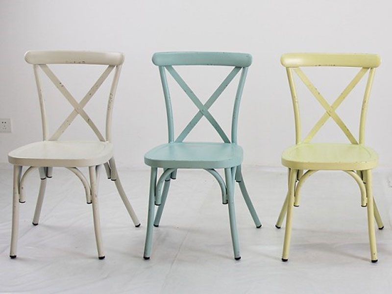 Retro Cross Back Dining Chair