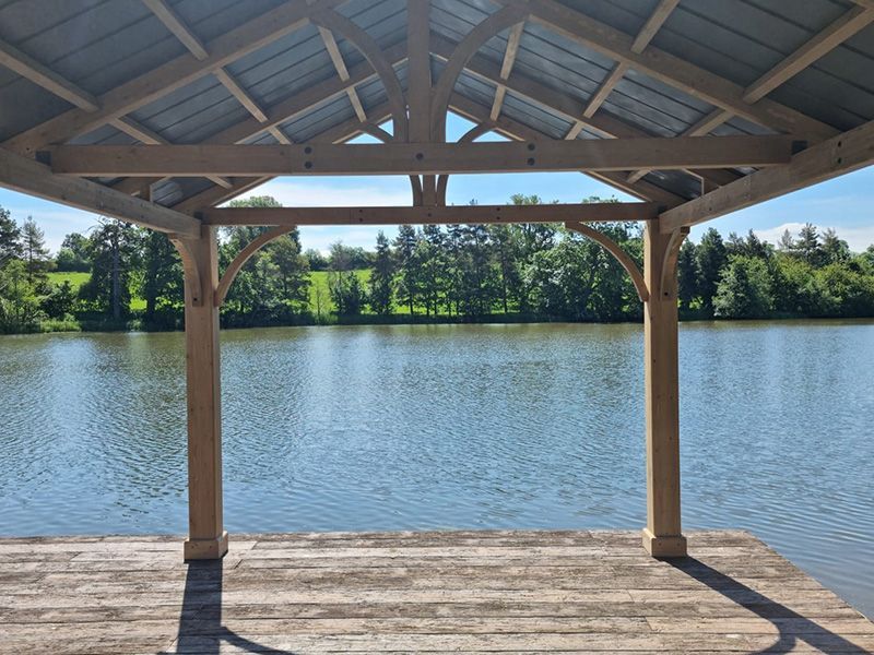 Cedar Gazebo 4.2m x 3.6m | FSC® Certified | Ex-Display Goodwood Revival-Garden Furniture Centre-HighRange,Free Standing,Cedar Wood Gazebo,Gazebos,Wooden Gazebos Gazebos,FSC®,Wooden Gazebos,Sale,Trade Show ExDis,Ex-Display-{collection_title}