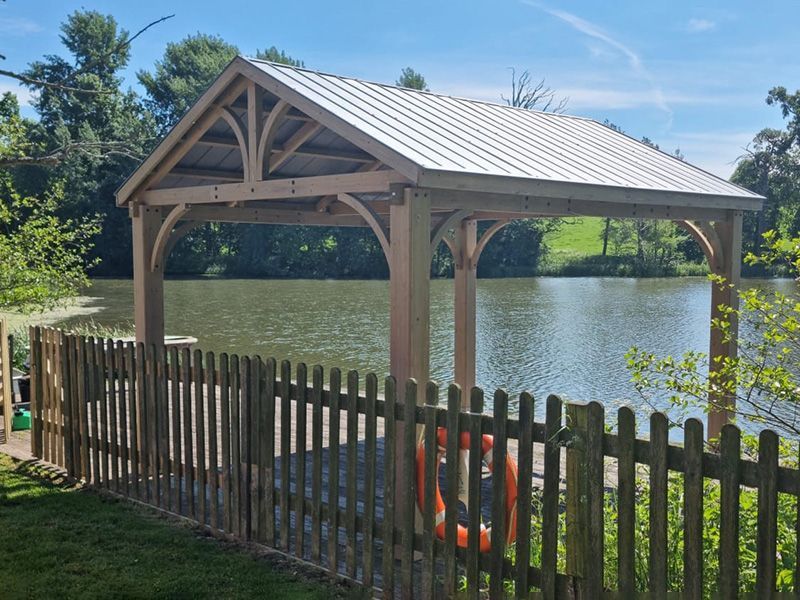 Cedar Gazebo 4.2m x 3.6m | FSC® Certified | Ex-Display Goodwood Revival-Garden Furniture Centre-HighRange,Free Standing,Cedar Wood Gazebo,Gazebos,Wooden Gazebos Gazebos,FSC®,Wooden Gazebos,Sale,Trade Show ExDis,Ex-Display-{collection_title}
