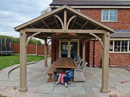 Cedar Gazebo 4.2m x 3.6m | FSC® Certified