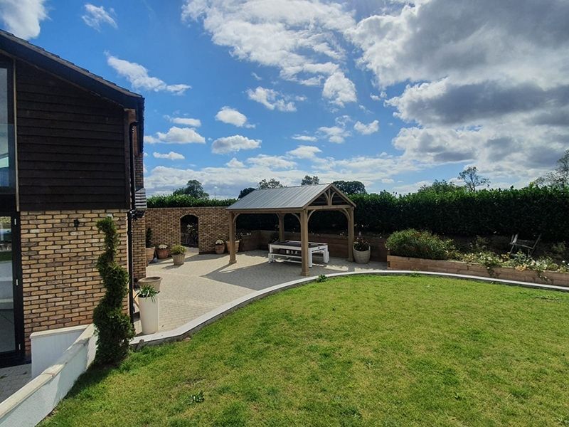 Cedar Gazebo 4.2m x 3.6m | FSC® Certified | Ex-Display Goodwood Revival-Garden Furniture Centre-HighRange,Free Standing,Cedar Wood Gazebo,Gazebos,Wooden Gazebos Gazebos,FSC®,Wooden Gazebos,Sale,Trade Show ExDis,Ex-Display-{collection_title}