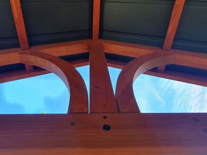 Cedar Gazebo 4.2m x 3.6m | FSC® Certified | Ex-Display Goodwood Revival-Garden Furniture Centre-HighRange,Free Standing,Cedar Wood Gazebo,Gazebos,Wooden Gazebos Gazebos,FSC®,Wooden Gazebos,Sale,Trade Show ExDis,Ex-Display-{collection_title}