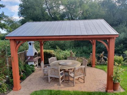 Cedar Gazebo 4.2m x 3.6m | FSC® Certified