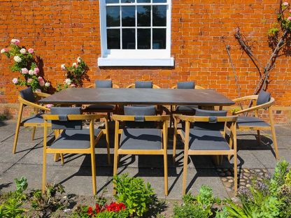 Ceramic 8 Chair Mustique Dining Set | FSC® Certified 