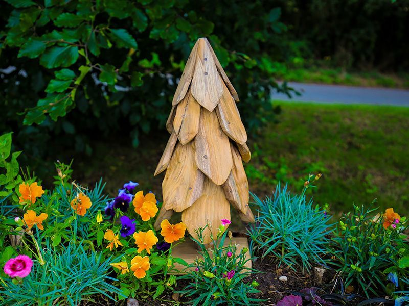 Teak Christmas Tree-Garden Furniture Centre-Root,LowRange,Under 100,Ornaments,Accessories,Wooden Garden Ornaments,Teak,Ornaments Accessories,Teak Accessories,Christmas,48Hour Dispatch-{collection_title}