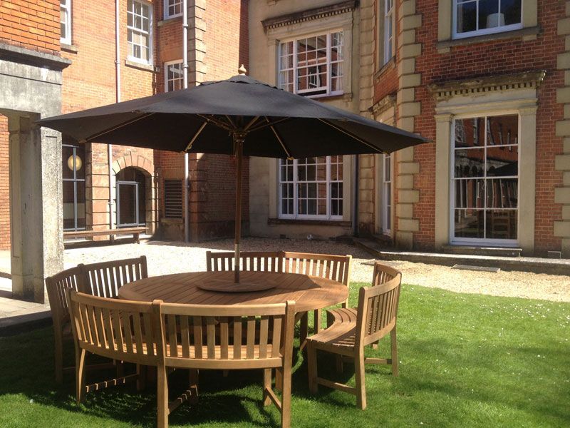 Chunky 2.1m Teak Table and Contour Benches | FSC® Certified-Garden Furniture Centre-HighRange,Tables,Teak,Benches,Outdoor Furniture,Teak Garden Furniture,FSC®,Outdoor Dining-{collection_title}