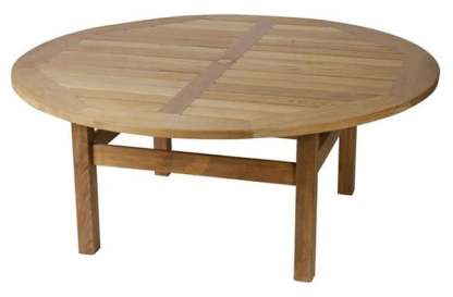 Chunky Malvern Teak Table - 1.5m Diameter | FSC® Certified