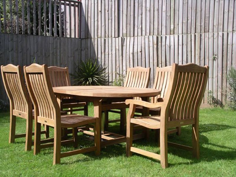 Malvern Medium Teak Dining Set | FSC® Certified -Garden Furniture Centre-HighRange,Tables,Dining Set,Teak,Outdoor Furniture,Teak Garden Furniture,FSC®,Outdoor Dining-{collection_title}