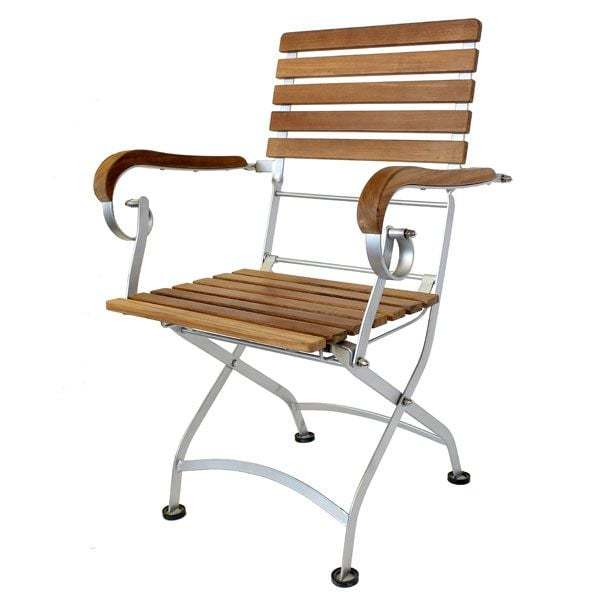 Clarence Folding Armchair | FSC® Certified-Garden Furniture Centre-LowRange,Outdoor Dining,Dining Chair,Outdoor Furniture,Teak Garden Furniture,FSC®,Balcony & Duo Sets,Teak,Teak Chairs-{collection_title}