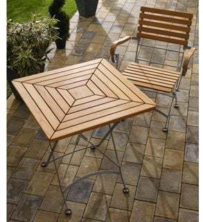 Clarence Folding Square Table | FSC® Certified-Garden Furniture Centre-LowRange,Dining Table,Outdoor Dining,Outdoor Furniture,Teak Garden Furniture,FSC®,Balcony & Duo Sets,Teak,Tables,Teak Tables-{collection_title}