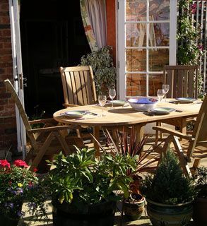 Classic 2M Table and Kingsbury Recliners-Garden Furniture Centre-HighRange,Outdoor Dining,Teak,Outdoor Sale-{collection_title}