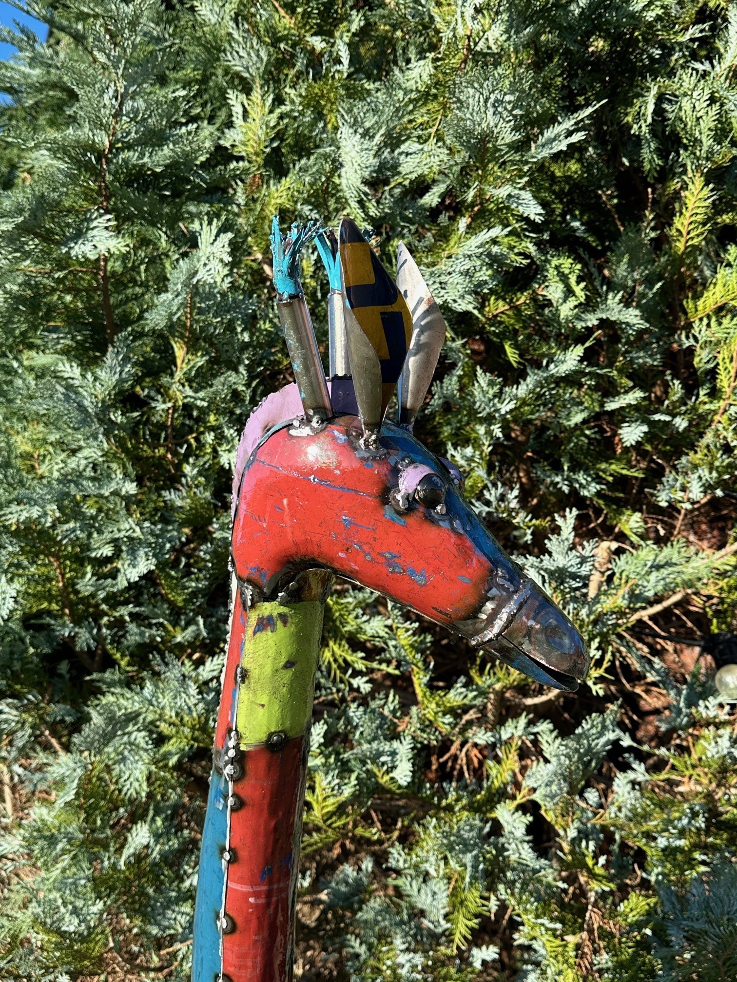 Giraffe Mother & Daughter Set -Garden Furniture Centre-Ornaments Accessories,Ornaments,Metal Garden Ornaments,Animal Garden Ornaments,Think Outside Range,Think Outside Range Ranges,Accessories-{collection_title}