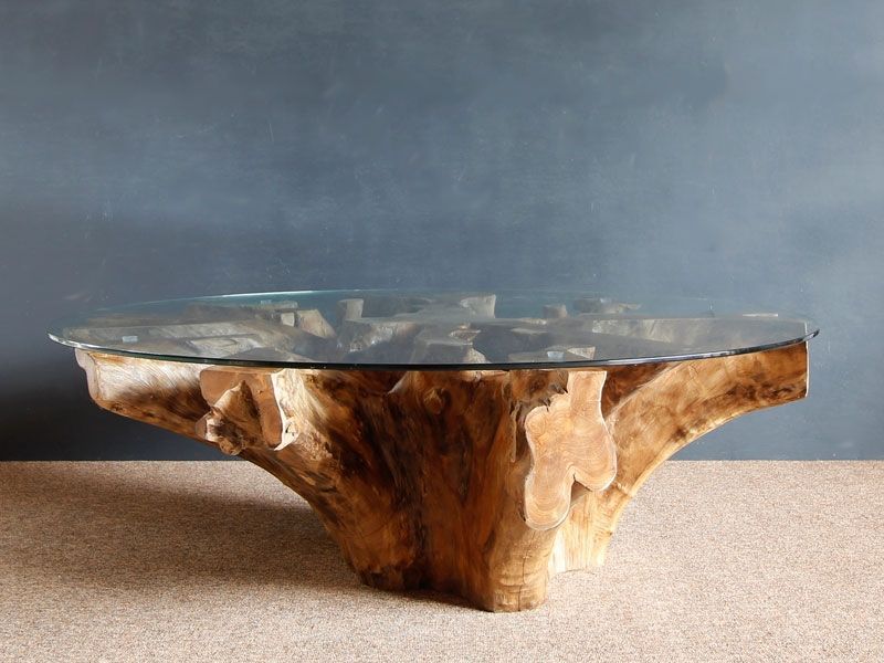 Naga Round Coffee Table-Garden Furniture Centre-Root,MidInstock,instock,MidRange,Coffee Table,Conservatory,Reclaimed Furniture,Indoor Accessories,Teak,Tables,Teak Tables-{collection_title}