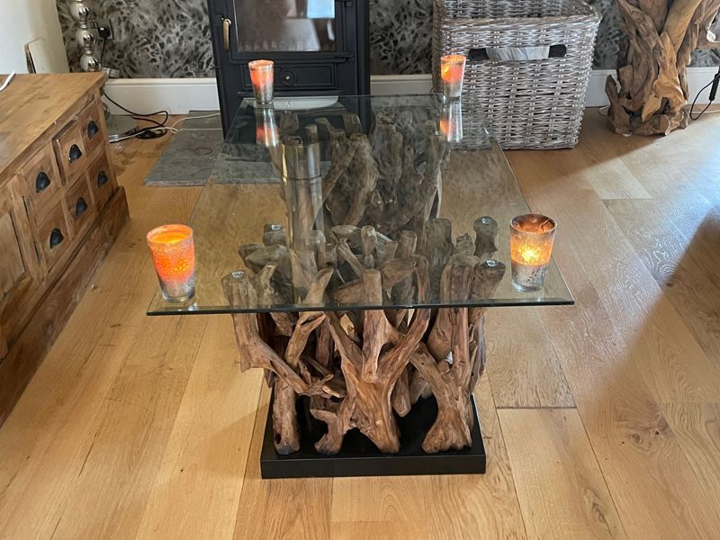 Reclaimed Teak Root ACE Table -Garden Furniture Centre-Root,MidInstock,instock,MidRange,Indoor Dining,Coffee Table,Outdoor Furniture,Conservatory,Reclaimed Furniture,Indoor Accessories,Indoor Dining Conservatory-{collection_title}
