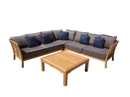 Paris Teak Corner Unit | FSC® Certified-Garden Furniture Centre-HighRange,img,Corner Lounge Units,Outdoor Furniture,Teak Garden Furniture,FSC®,Teak,Teak Sets,Teak Sofas,Showroom on Display-{collection_title}