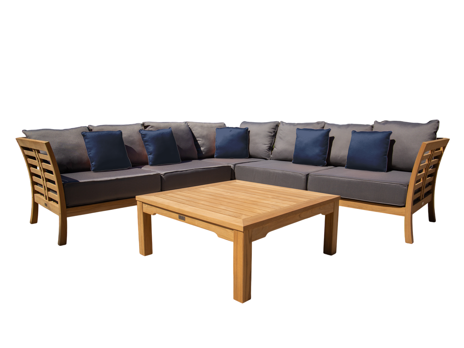Paris Teak Corner Unit | FSC® Certified-Garden Furniture Centre-HighRange,img,Corner Lounge Units,Outdoor Furniture,Teak Garden Furniture,FSC®,Teak,Teak Sets,Teak Sofas,Showroom on Display-{collection_title}