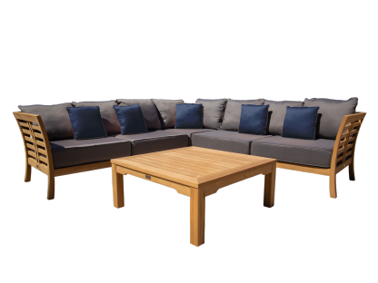 Paris Teak Corner Unit | FSC® Certified-Garden Furniture Centre-HighRange,img,Corner Lounge Units,Outdoor Furniture,Teak Garden Furniture,FSC®,Teak,Teak Sets,Teak Sofas,Showroom on Display-{collection_title}