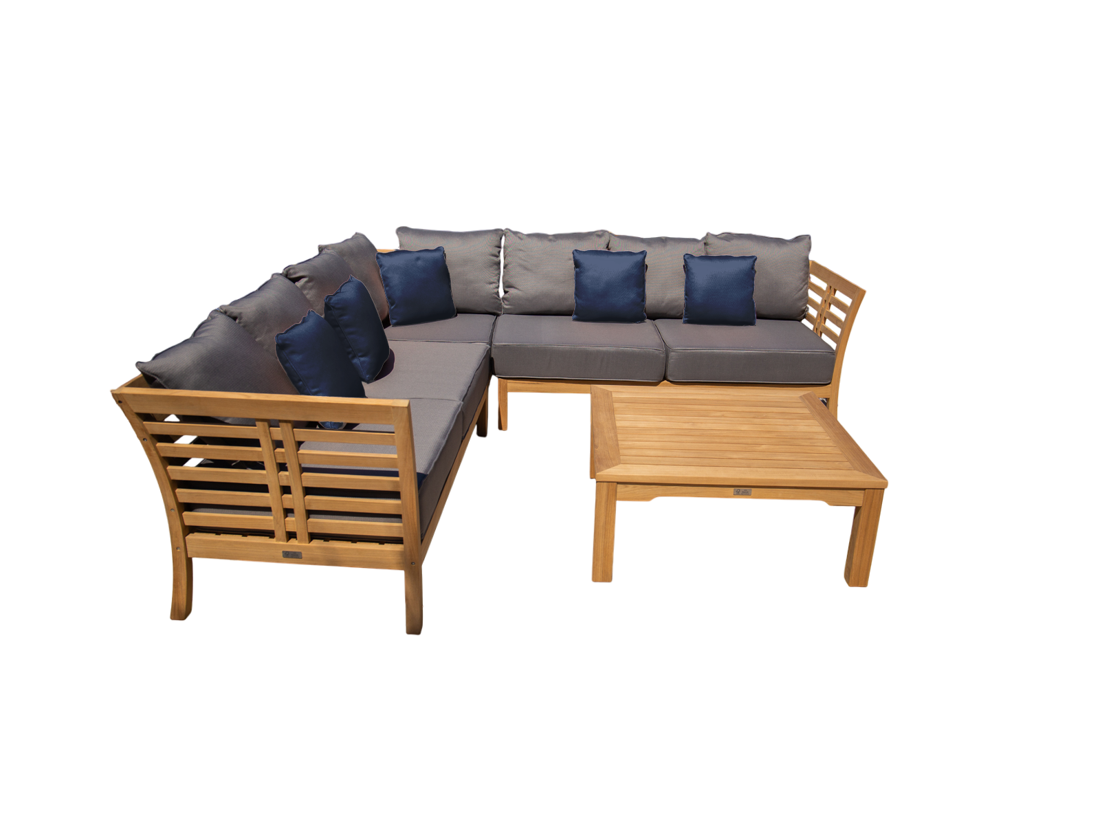 Paris Teak Corner Unit | FSC® Certified-Garden Furniture Centre-HighRange,img,Corner Lounge Units,Outdoor Furniture,Teak Garden Furniture,FSC®,Teak,Teak Sets,Teak Sofas,Showroom on Display-{collection_title}