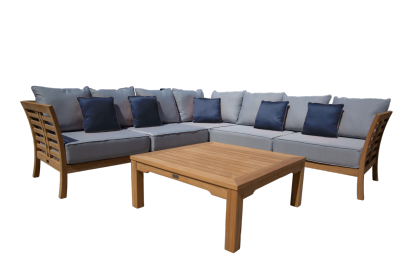 Paris Teak Corner Unit | FSC® Certified-Garden Furniture Centre-HighRange,img,Corner Lounge Units,Outdoor Furniture,Teak Garden Furniture,FSC®,Teak,Teak Sets,Teak Sofas,Showroom on Display-{collection_title}