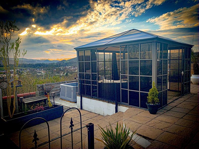 Four Seasons Screen House 3m x 3m-Garden Furniture Centre-HighRange,Screenhouse,Free Standing,Gazebos,Metal Gazebos,All Seasons Gazebos,All Seasons Gazebo Range,Garden Rooms Gazebos,All Seasons Range-{collection_title}