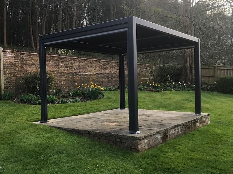 Galaxy Gazebo | 3.5 X 3.6M | November Offers-Garden Furniture Centre-Free Install,HighRange,Free Standing,Monthly Offers,Gazebos,The Galaxy Gazebo Range,Metal Gazebos,Galaxy Louvered Roof Gazebo Range,Galaxy Gazebo Range Ranges,Ranges,Sale,Galaxy Range Gazebos-{collection_title}