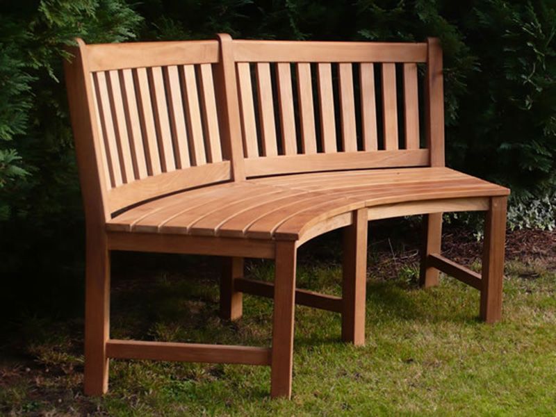 Chunky 2.1m Teak Table and Contour Benches | FSC® Certified