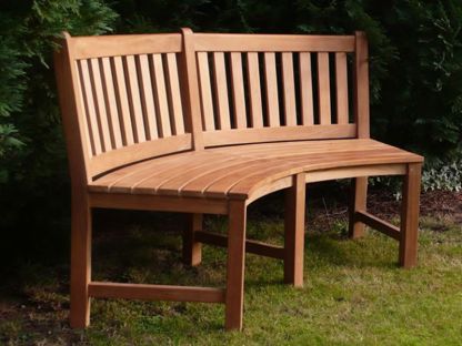 Chunky 2.1m Teak Table and Contour Benches | FSC® Certified