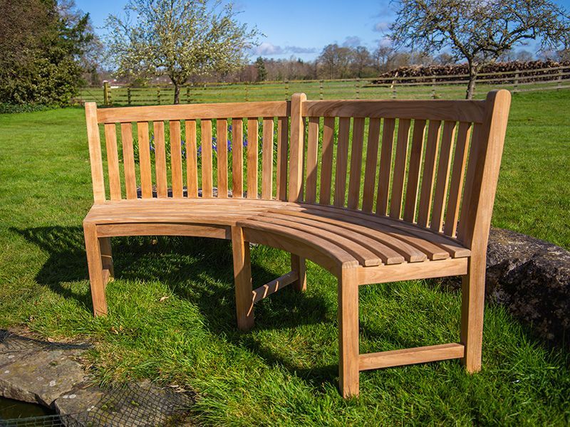Contour Curved Bench-Garden Furniture Centre-MidRange,Benches,Teak Benches Benches,Curved Benches,Teak,Teak Benches-{collection_title}