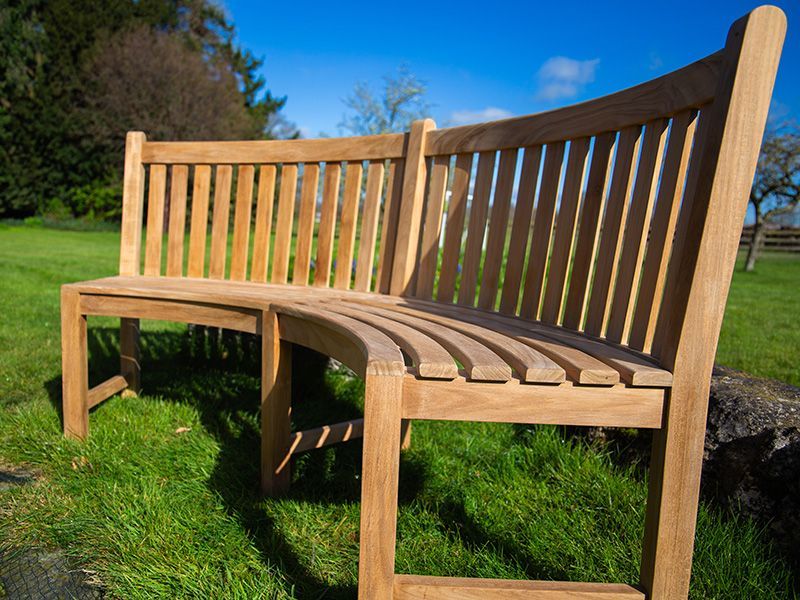 Contour Curved Bench-Garden Furniture Centre-MidRange,Benches,Teak Benches Benches,Curved Benches,Teak,Teak Benches-{collection_title}