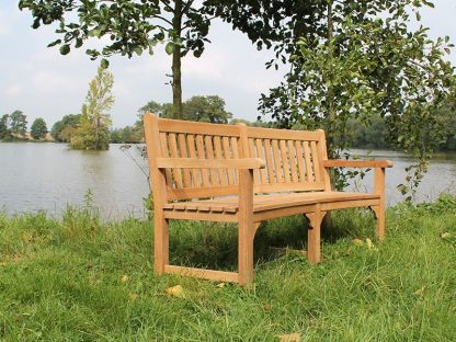 Contour Teak Bench With Arms | FSC® Certified