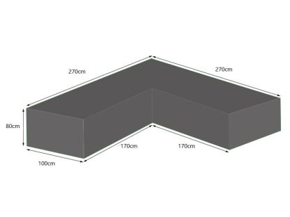 Breathable Corner Sofa Weather Cover | Medium