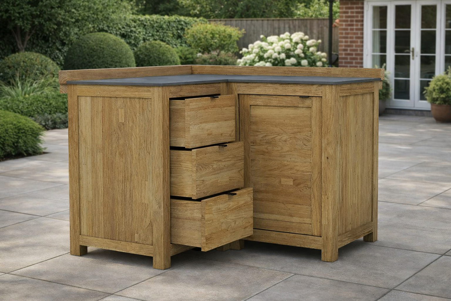 Bari Teak Outdoor Kitchen Set 2| Pre-order