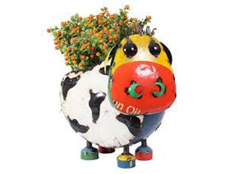 Barnyard Cow Planter