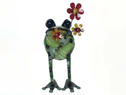 Standing Frog With Flower