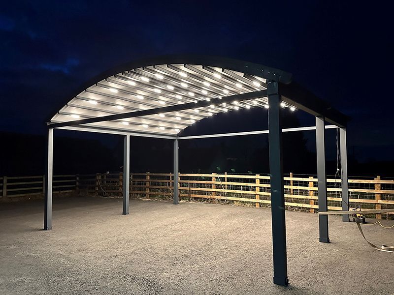 Luna Crescent Retractable Awning 4.75 x 4m | Luna Range | RHS Tatton Park-Garden Furniture Centre-Free Install,HighRange,Showroom exdis,Free Standing,Luna Retractable Awnings,Gazebos OLD DNU!,The Luna Range - New!,Gazebos,Metal Gazebos,Luna Retractable Awnings Gazebos,Luna Awning Range,Outdoor Sale-{collection_title}