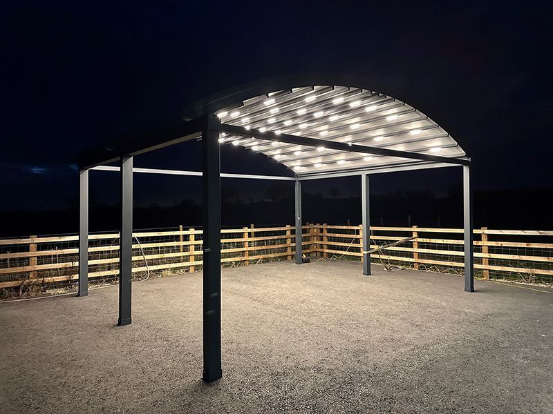 Luna Crescent Retractable Awning 4.75 x 4m | Luna Range | RHS Tatton Park-Garden Furniture Centre-Free Install,HighRange,Showroom exdis,Free Standing,Luna Retractable Awnings,Gazebos OLD DNU!,The Luna Range - New!,Gazebos,Metal Gazebos,Luna Retractable Awnings Gazebos,Luna Awning Range,Outdoor Sale-{collection_title}